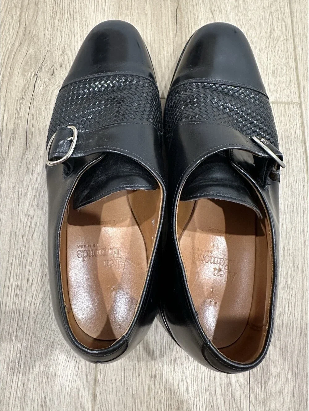 Allen Edmonds TULANE Monkstrap 8.5D Black